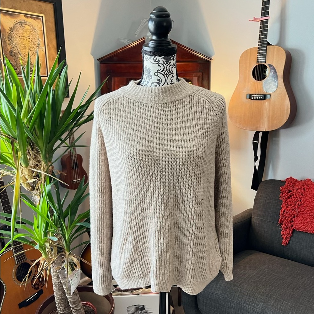 Cozy Beige Knit Sweater